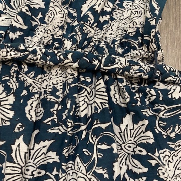 Apiece Apart Sabine Cotton Silk Floral Print Mini Dress Sz 0 - Picture 9 of 11